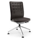 ID Trim Conference, Without lumbar support, Without armrests, Soft grey, Seat and back, leather, Chocolate