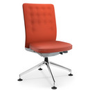 ID Trim Conference, Without lumbar support, Without armrests, Soft grey, Seat and back Plano, Orange