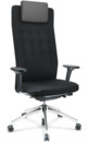 ID Trim L, FlowMotion with seath depth adjustment, With 3D-armrests, Basic dark, Plano fabric nero