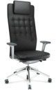 ID Trim L, FlowMotion with seath depth adjustment, With 3D-armrests, Soft grey, Leather nero