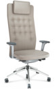 ID Trim L, FlowMotion without seath depth adjustment, With 3D-armrests, Soft grey, Leather sand