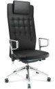 ID Trim L, FlowMotion with seath depth adjustment, With ring armrests (height adjustable), Basic dark, Leather nero