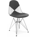 Seat Cushion for Wire Chair (DKR/DKW/DKX/LKR), Seat and backrest cushion (Bikini), Hopsak, Dark grey