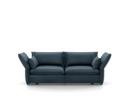Mariposa Sofa, 2,5-Seater (H80,5 x W171 x D101,5 cm), Iroko steel blue
