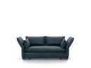 Mariposa Sofa, 2-Seater (H80,5 x B140 x T101,5 cm), Iroko steel blue