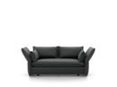 Mariposa Sofa, 2-Seater (H80,5 x B140 x T101,5 cm), Laser dark grey