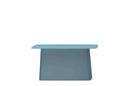 Metal Side Table Outdoor, Large (H 35,5 x B 70 x T 31,5 cm), Ice grey
