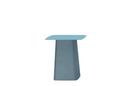 Metal Side Table Outdoor, Medium (H 44,5 x B 40 x T 40 cm), Ice grey