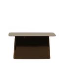 Metal Side Table, Chocolate, Large (H 35,5 x B 70 x T 31,5 cm)