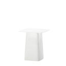 Metal Side Table, White, Medium (H 44,5 x B 40 x T 40 cm)