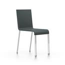 .03, Non-stackable, Base polished chrome, Without armrests, Dark grey