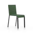 .03, Stackable, Base powder-coated black, Without armrests, Dark green