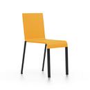 .03, Stackable, Base powder-coated black, Without armrests, Mango