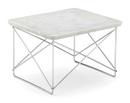 LTR Occasional Table, Marble Carrara, Polished chrome