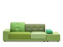 Polder Sofa, Left armrest, Fabric mix green