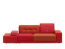 Polder Sofa, Right armrest, Fabric mix red
