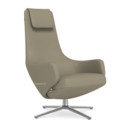 Repos, Chair Repos, Fabric Dumet beige melange, 46 cm, Polished