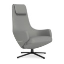 Repos, Chair Repos, Fabric Dumet pebble melange, 46 cm, Basic dark