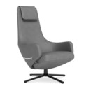 Repos, Chair Repos, Fabric Dumet sierra grey melange, 46 cm, Basic dark