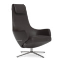 Repos, Chair Repos, Leather Premium F chocolate, 46 cm, Polished