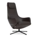 Repos, Chair Repos, Leather Premium chestnut, 46 cm, Basic dark