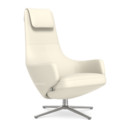 Repos, Chair Repos, Leather Premium F snow, 41 cm, Polished