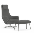 Repos, Chair Repos & Panchina, Fabric Cosy 2 Classic Grey, 41 cm, Polished