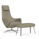 Repos, Chair Repos & Panchina, Fabric Dumet beige melange, 46 cm, Polished