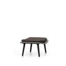 Slow Chair Ottoman, Base powder-coated, chocolate, Brown/Crème