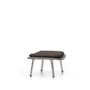 Slow Chair Ottoman, Base polished, Brown/Crème