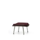 Slow Chair Ottoman, Base polished, Brown