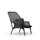 Slow Chair, Base powder-coated, chocolate, Black