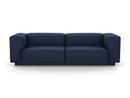 Soft Modular Sofa, Laser dark blue, Without Ottoman