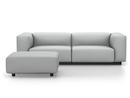 Soft Modular Sofa, Dumet pebble melange, With Ottoman