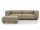 Soft Modular Sofa, Laser warmgrey, With Ottoman