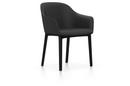 Softshell Chair with four-legged base, Basic dark, Plano, Dark grey