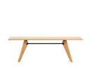 Table Solvay, 200 x 90 cm, Natural oak solid, oiled