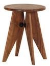 Tabouret Solvay, American walnut solid, oiled