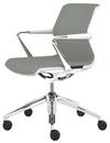 Unix Chair with Five Star Base, Diamond Mesh ice grey, Soft grey