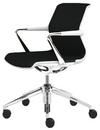 Unix Chair with Five Star Base, Diamond Mesh nero, Soft grey