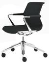 Unix Chair with Five Star Base, Silk mesh asphalt, Basic dark