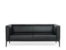 Jaan Sofa 780, 2,5 seater (H 70 x W 180 x D 78 cm), Leather Select black, Matt black powder-coated