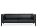 Jaan Sofa 780, 3 Seater (H 70 x W 205 x D 78 cm), Leather Select black, Matt black powder-coated