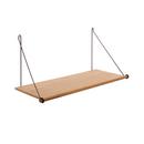 Loop Shelf, Black, Natural oak