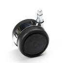 Castor for S 197 R / S 197 R20, Double castor chrome for S 197 R20 for carpet