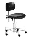 SBG 197 R, Without upholstery, Stained beech, Black, Without armrests