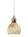 &Tradition - Mega Bulb Pendant Lamp, Gold/white textile cord
