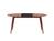 Bruunmunch - PLAYdinner Round, Oiled walnut, L 120-170 cm, MDF black