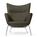 Carl Hansen & Søn - CH445 Wing Chair, Passion - pepper, Without footstool