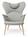 Carl Hansen & Søn - CH78 Mama Bear Chair, Passion - light grey, Soaped oak, With neck pillow